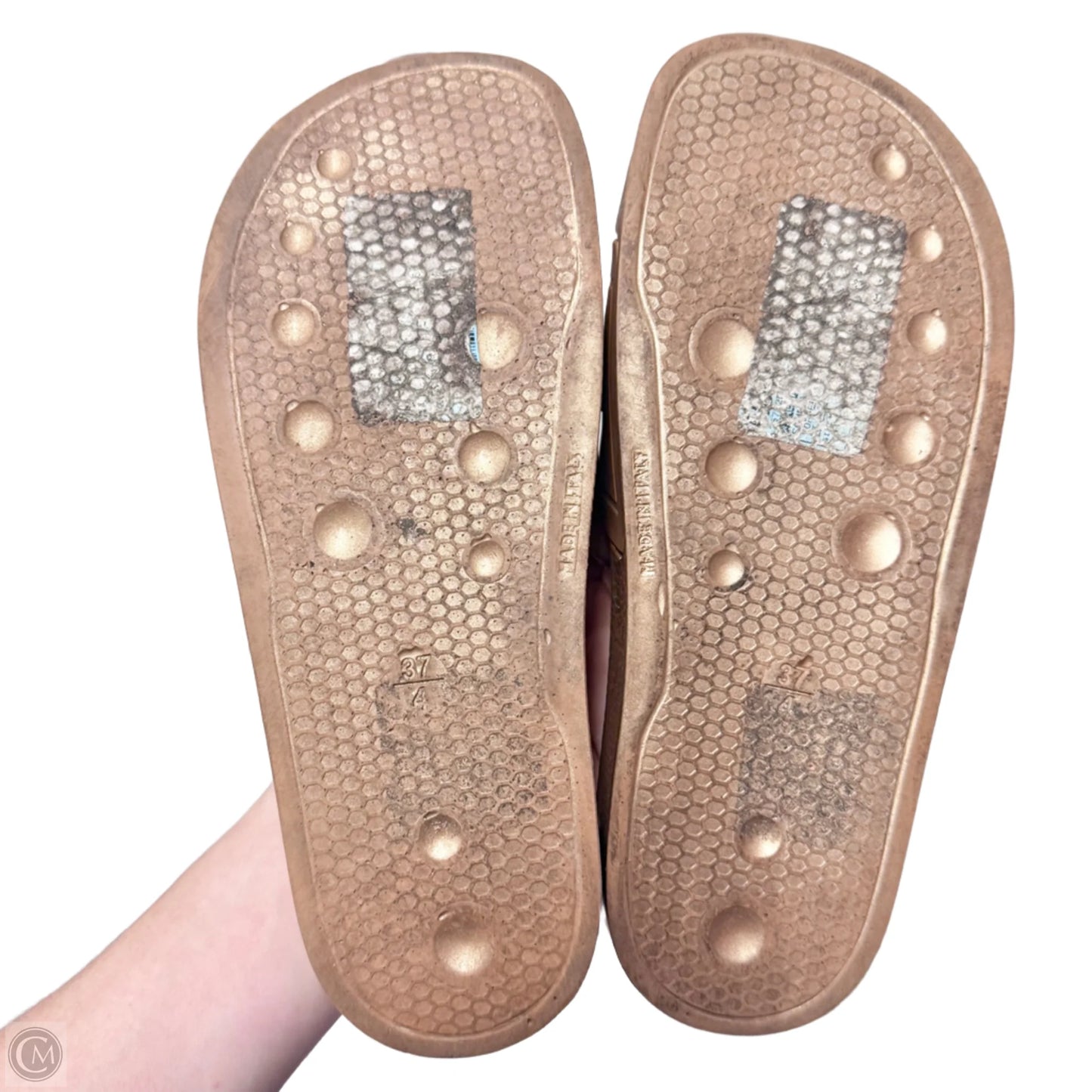 Sandals Designer By Valentino-mario In Bronze, Size: 6.5