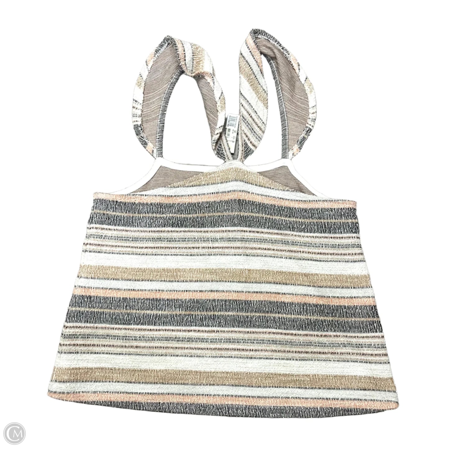 Top Sleeveless By Madewell In Grey & Orange, Size: S