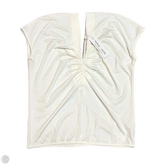 Top Short Sleeve By Bishop + Young In Cream, Size: M