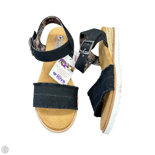 Sandals Heels Platform By Bobs In Black, Size: 9.5