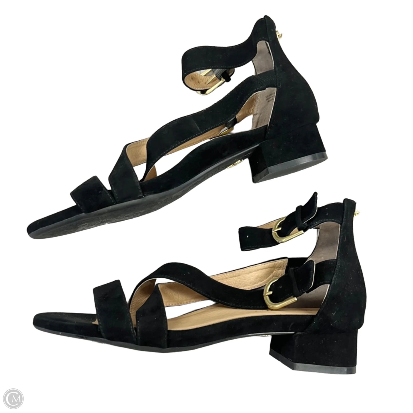 Sandals Heels Block By Bettye Muller In Black, Size: 12