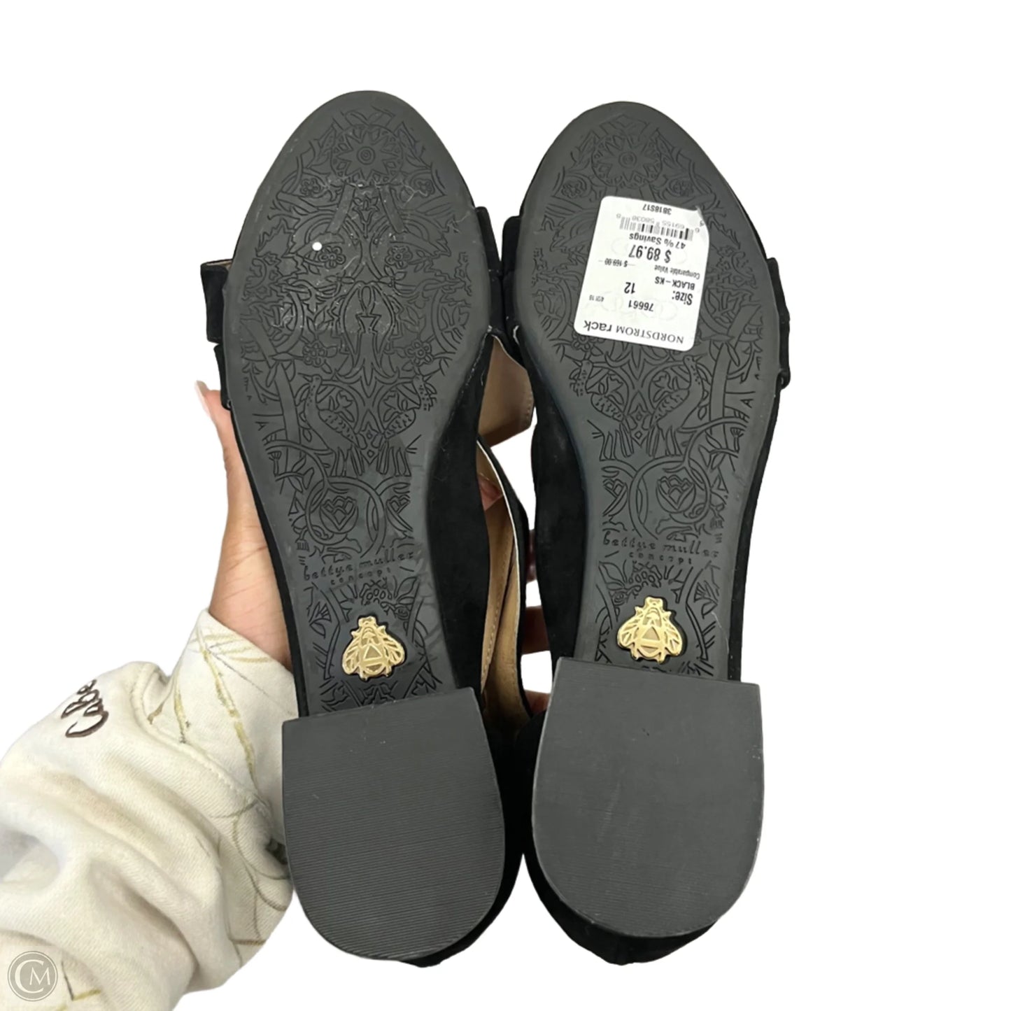 Sandals Heels Block By Bettye Muller In Black, Size: 12
