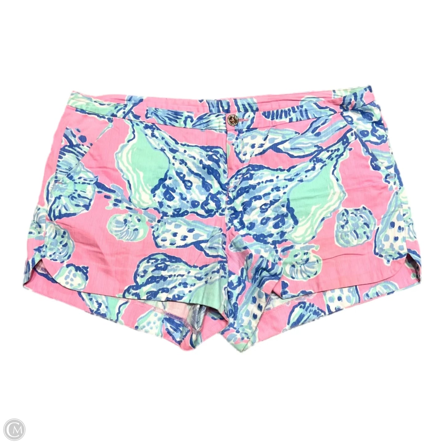 Shorts Designer By Lilly Pulitzer In Blue & Pink, Size: 12