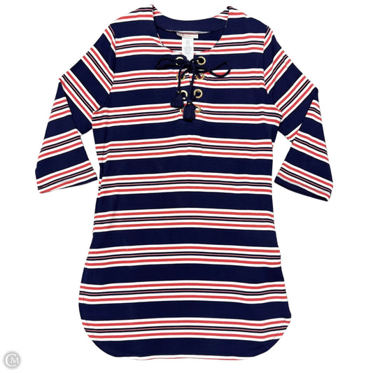 Dress Casual Short By La Blanca In Blue & Red & White, Size: S