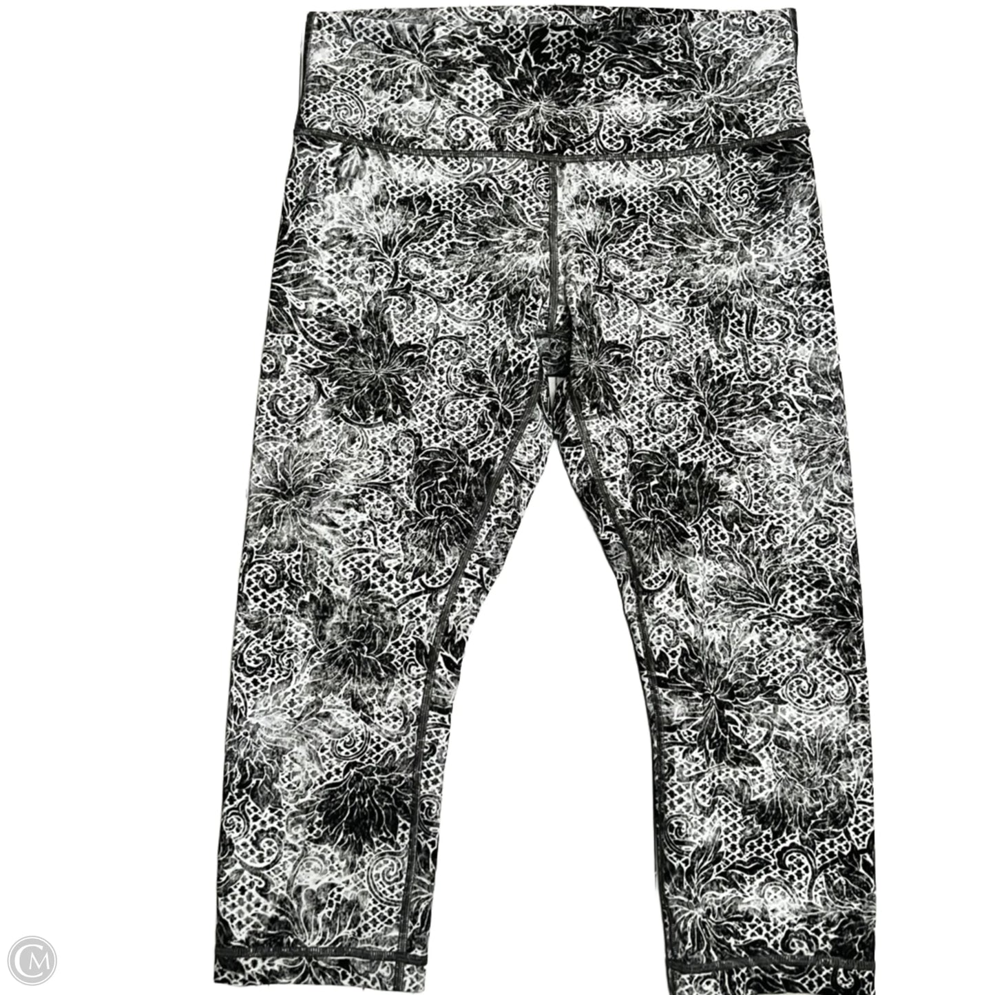 Athletic Capris By Lululemon In Grey, Size: 12