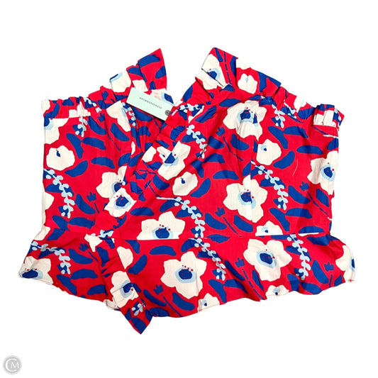 Top Sleeveless By Hutch In Blue & Red, Size: 1x