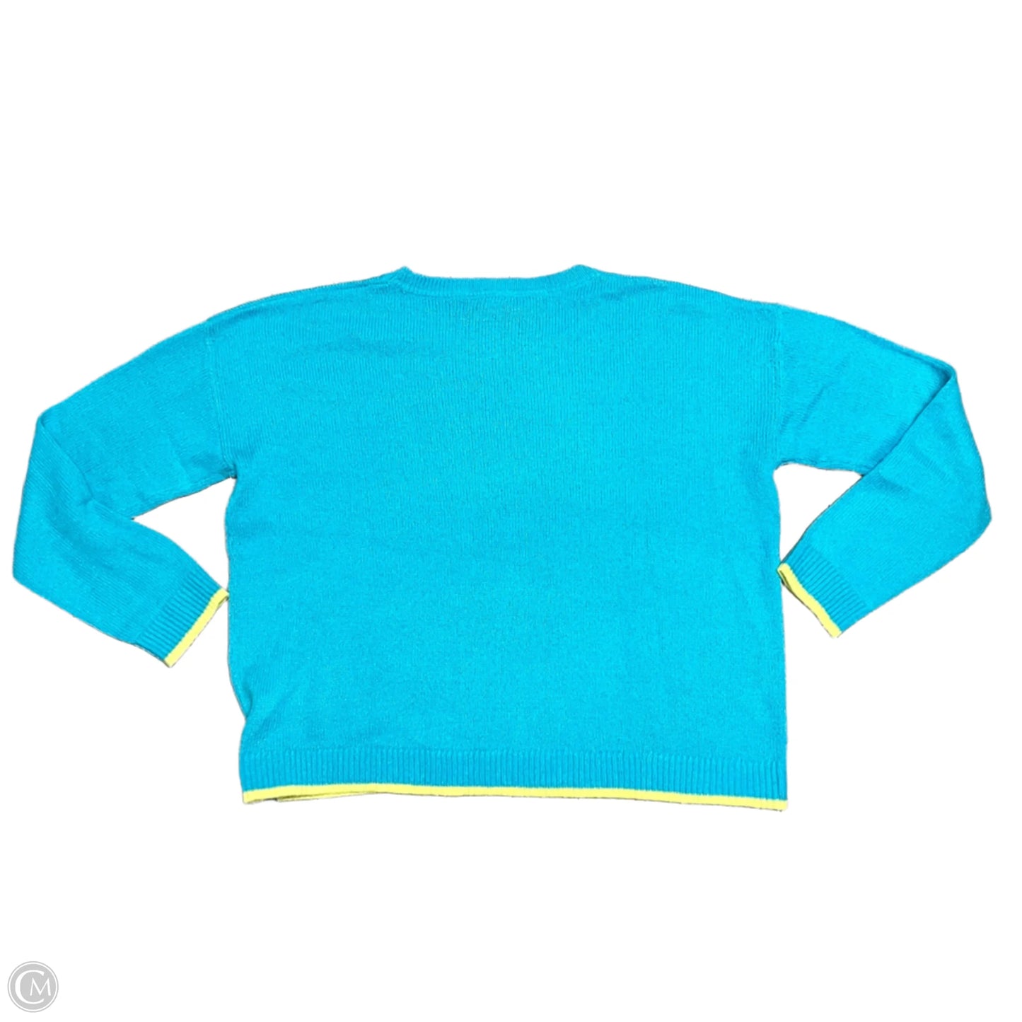 Sweater Designer By Lilly Pulitzer In Blue & Yellow, Size: Xl