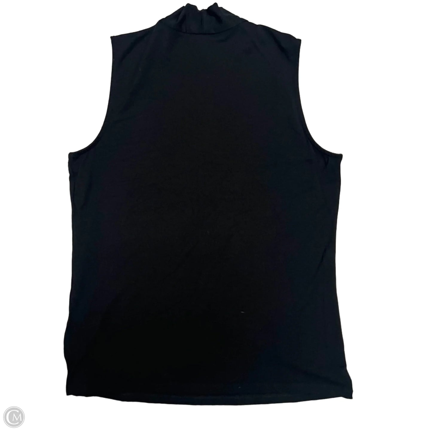 Top Sleeveless By Talbots In Black, Size: L