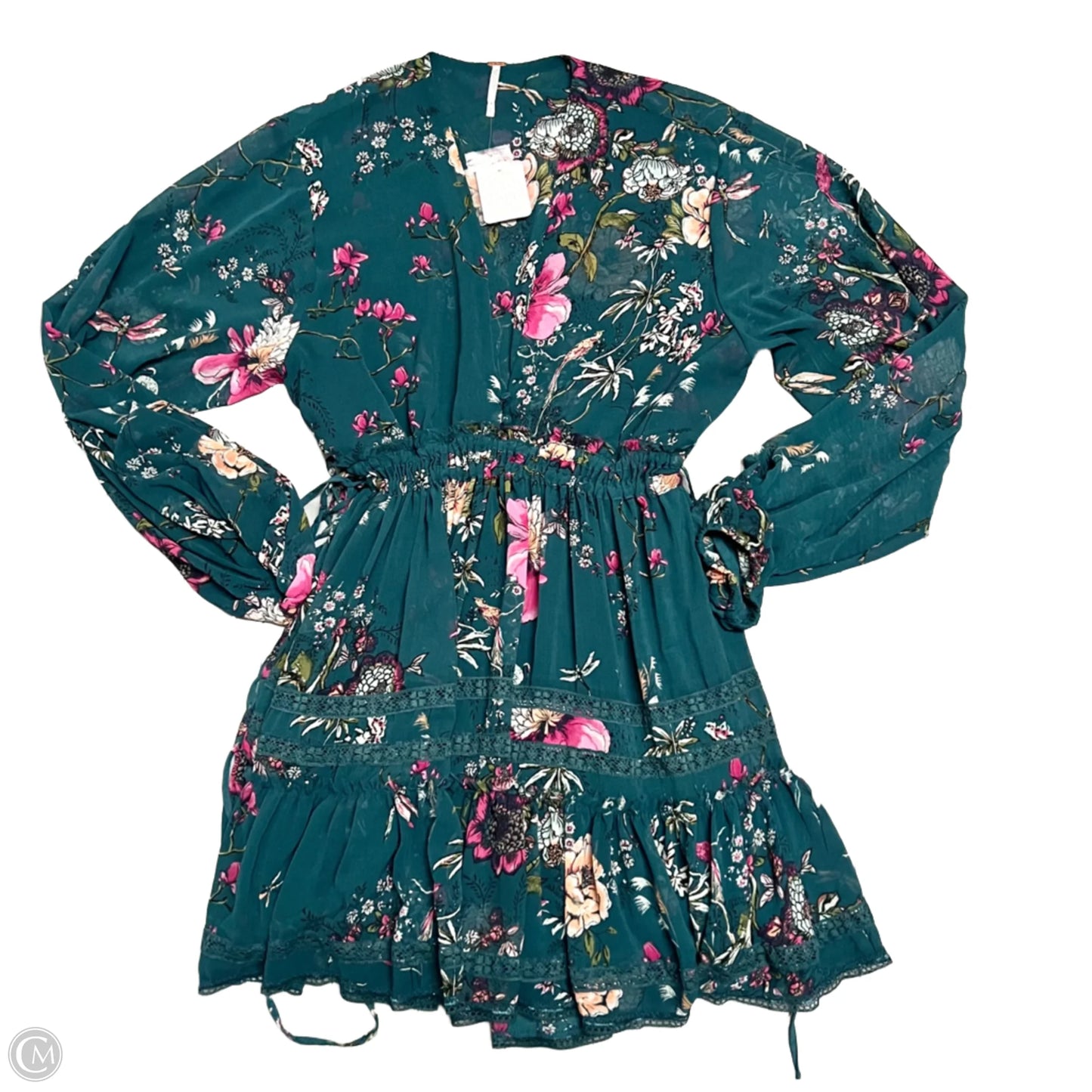 Dress Casual Short By Free People In Blue & Pink, Size: S