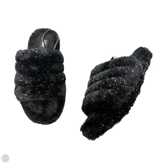 Slippers Designer By Ugg In Black, Size: 5