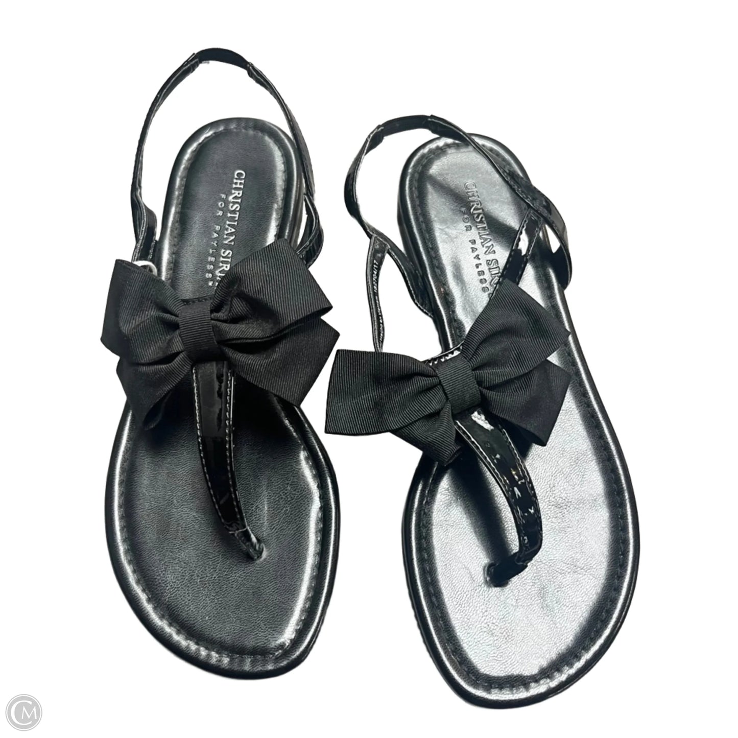 Sandals Flats By Christian Siriano In Black, Size: 6.5
