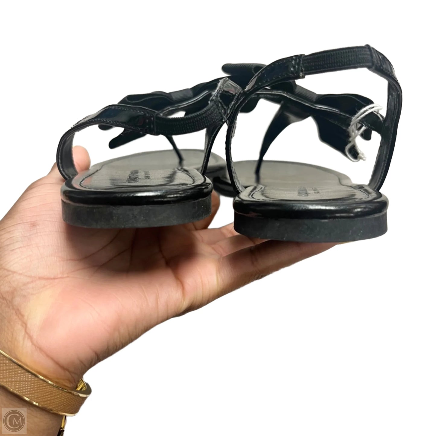 Sandals Flats By Christian Siriano In Black, Size: 6.5