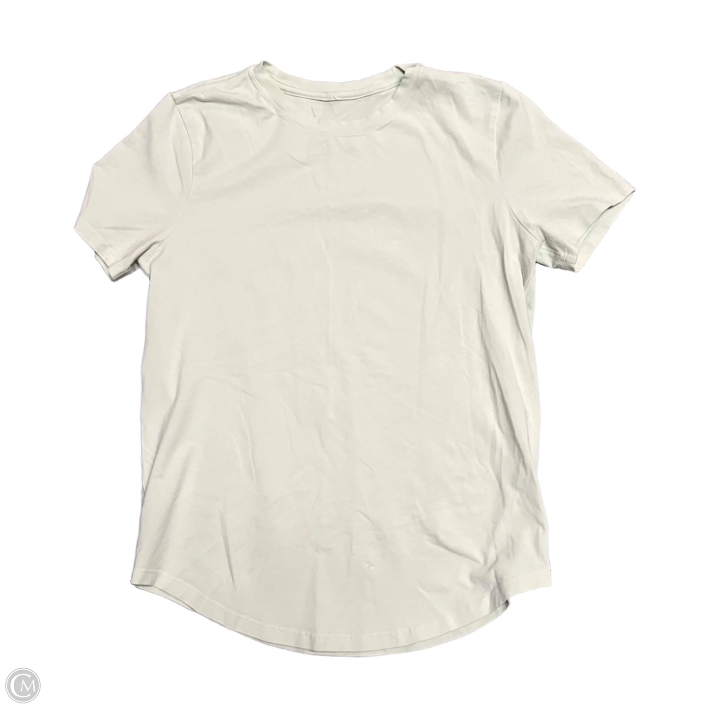 Athletic Top Short Sleeve By Lululemon In Green, Size: S
