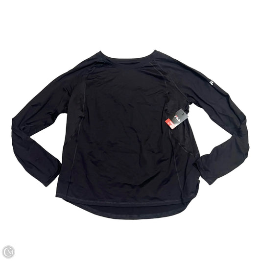 Athletic Top Long Sleeve Crewneck By Fila In Black, Size: Xxl