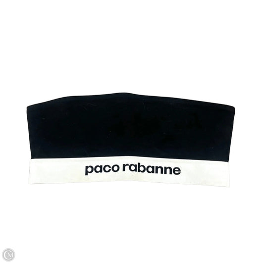 Top Sleeveless By Paco Rabanne In Black, Size: M