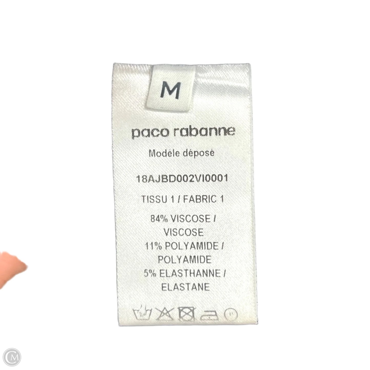 Top Sleeveless By Paco Rabanne In Black, Size: M