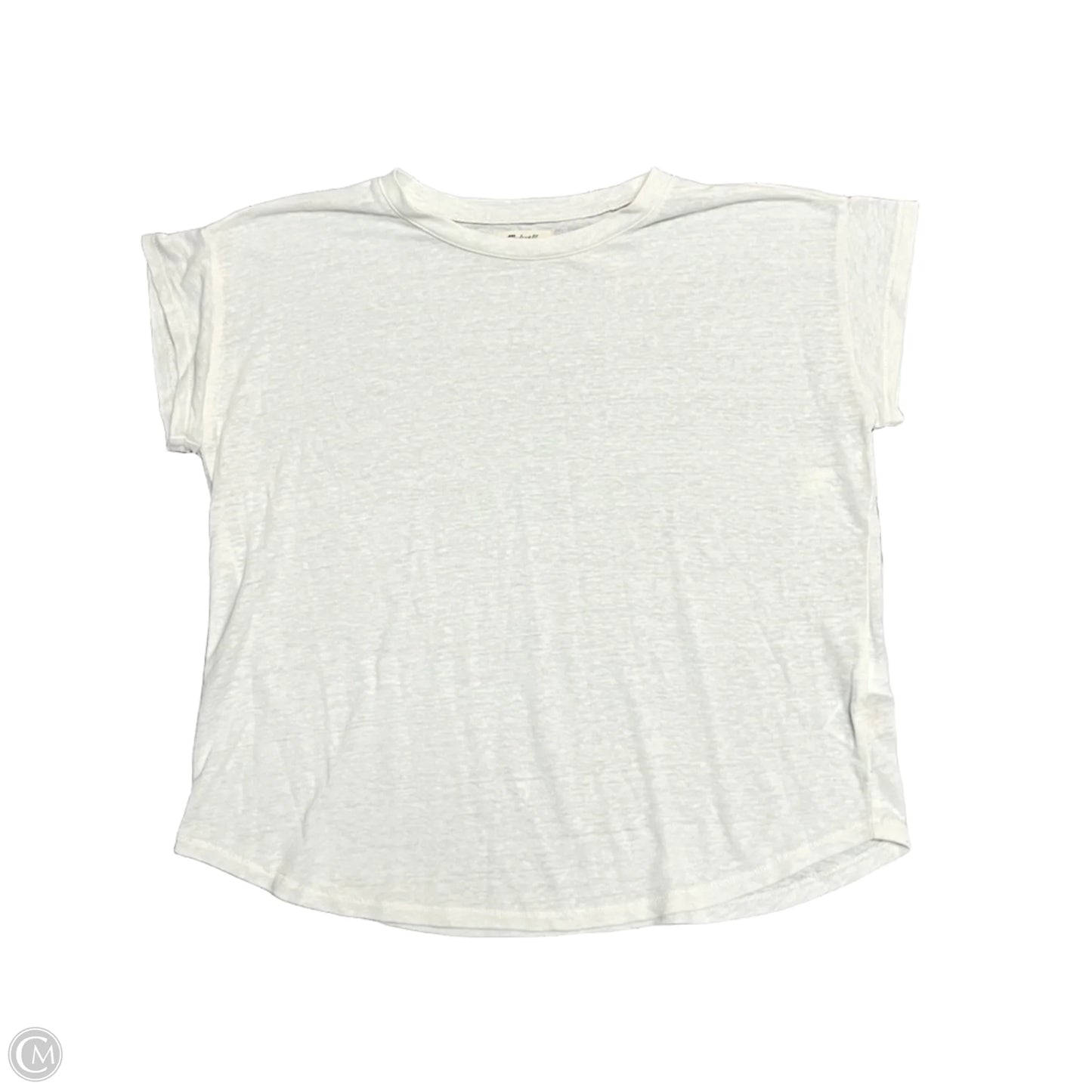 Top Short Sleeve By Madewell In Cream, Size: S