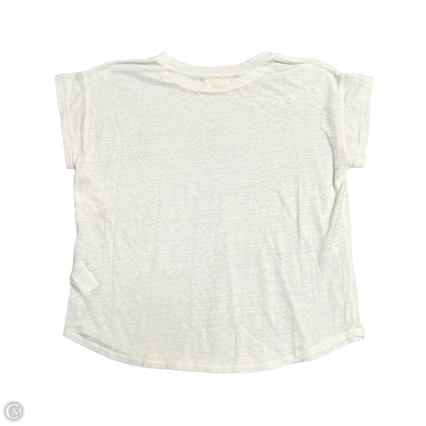Top Short Sleeve By Madewell In Cream, Size: S