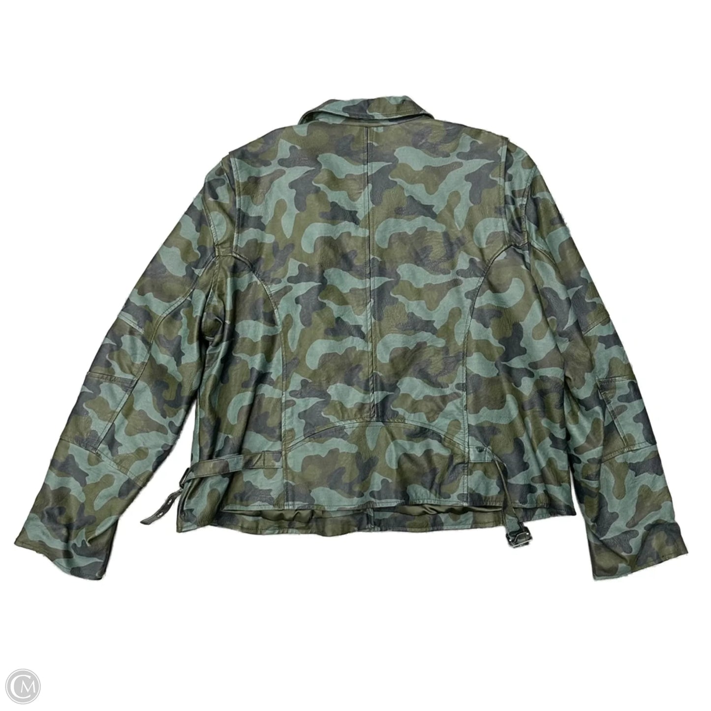 Jacket Moto By Colleen Lopez In Camouflage Print, Size: 1x