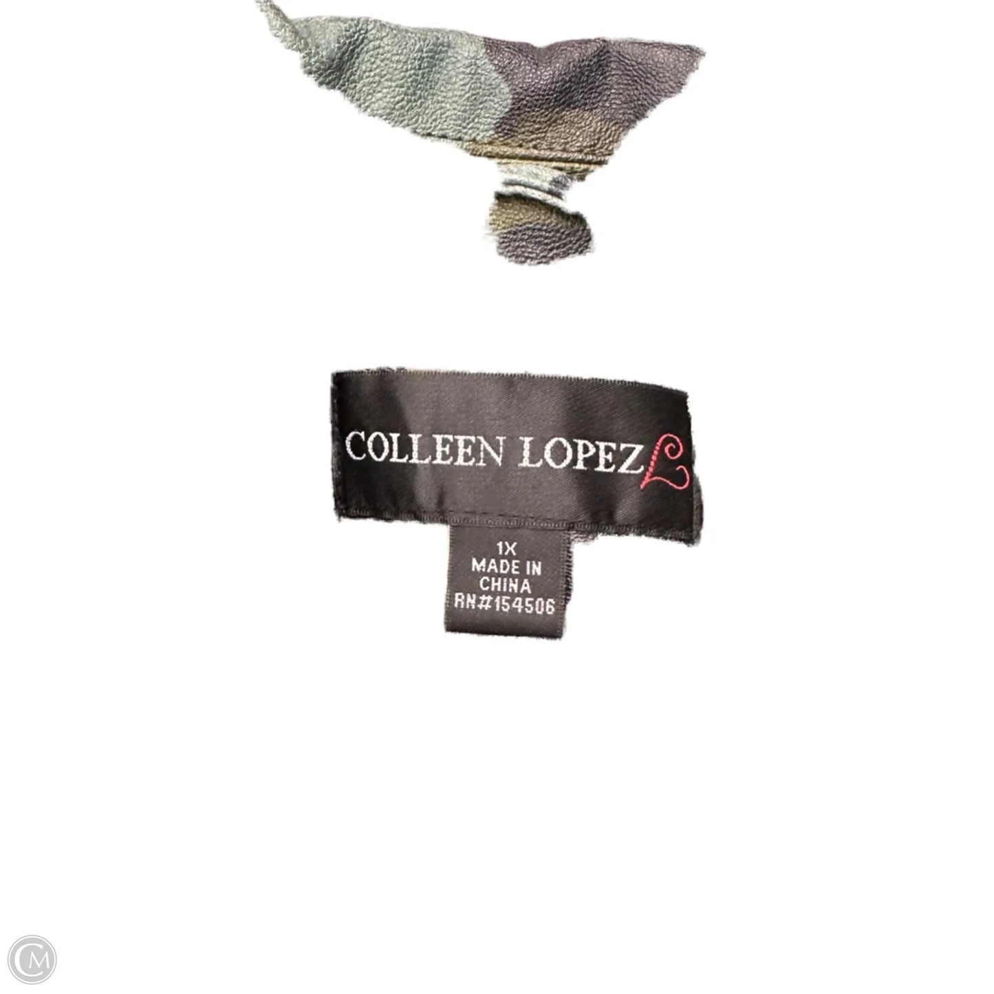 Jacket Moto By Colleen Lopez In Camouflage Print, Size: 1x