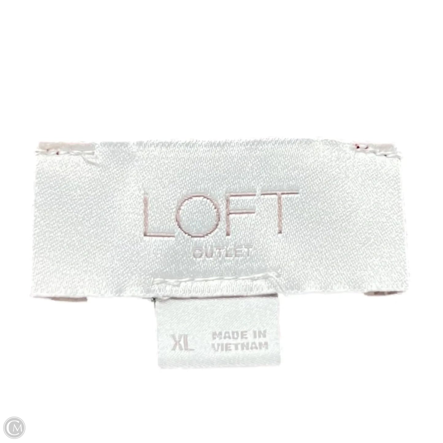 Top Short Sleeve By Loft In Brown, Size: Xl