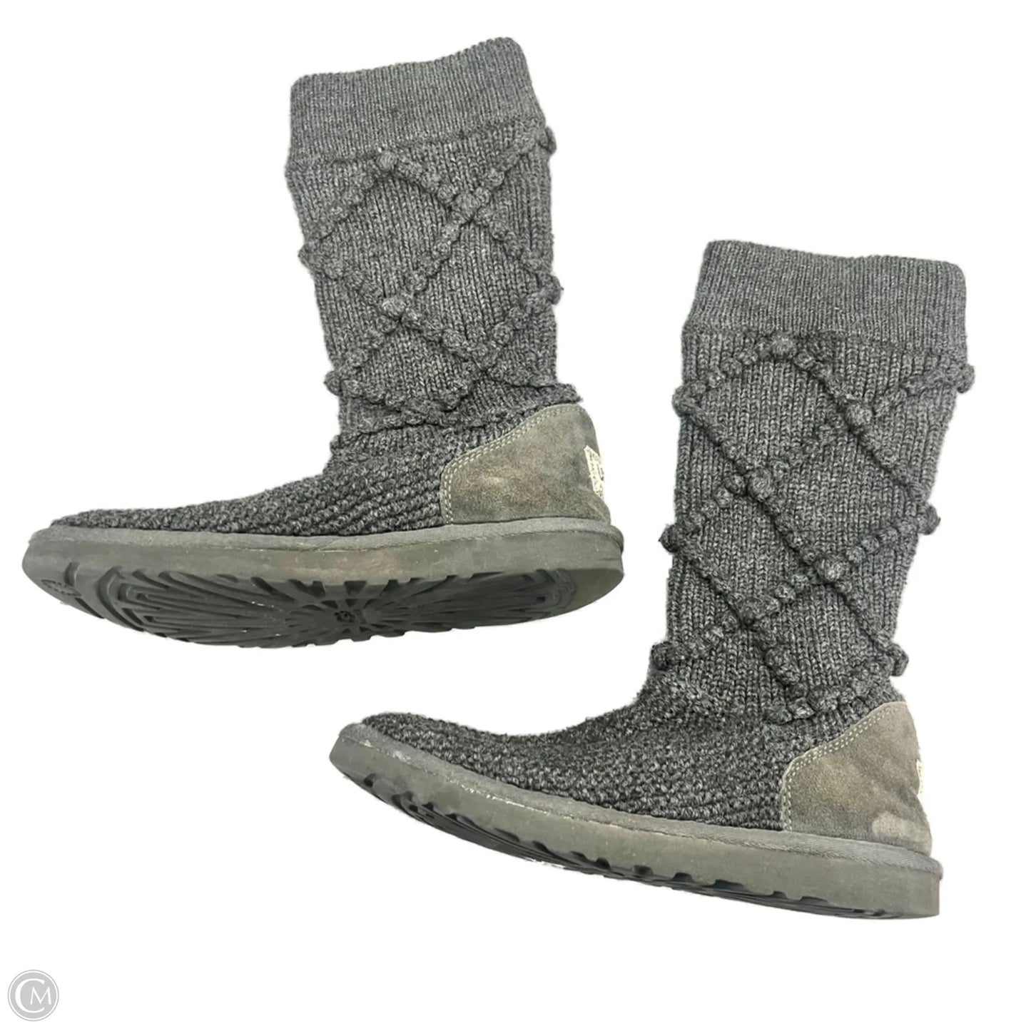 Boots Designer By Ugg In Grey, Size: 8
