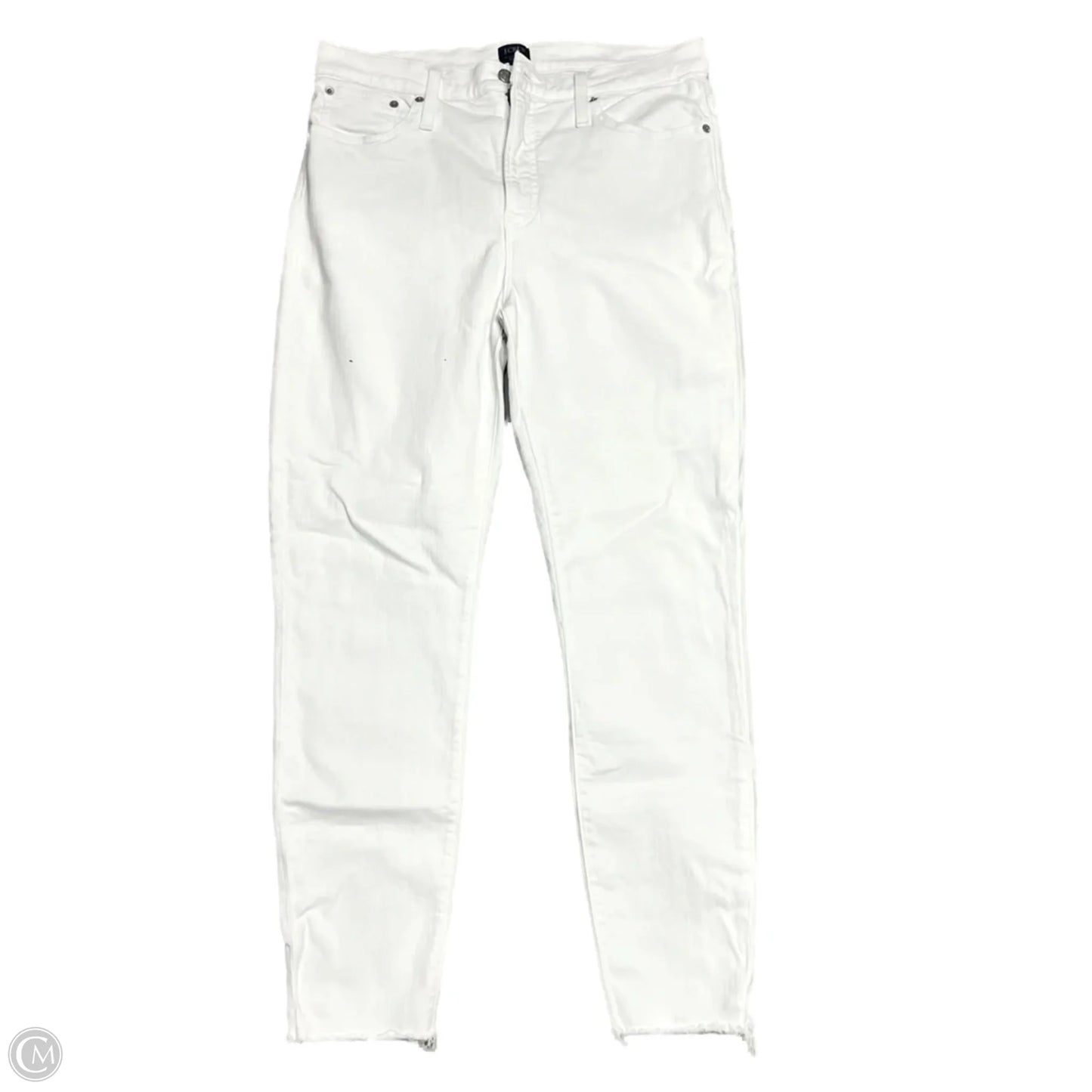Jeans Skinny By J. Crew In White Denim, Size: 14