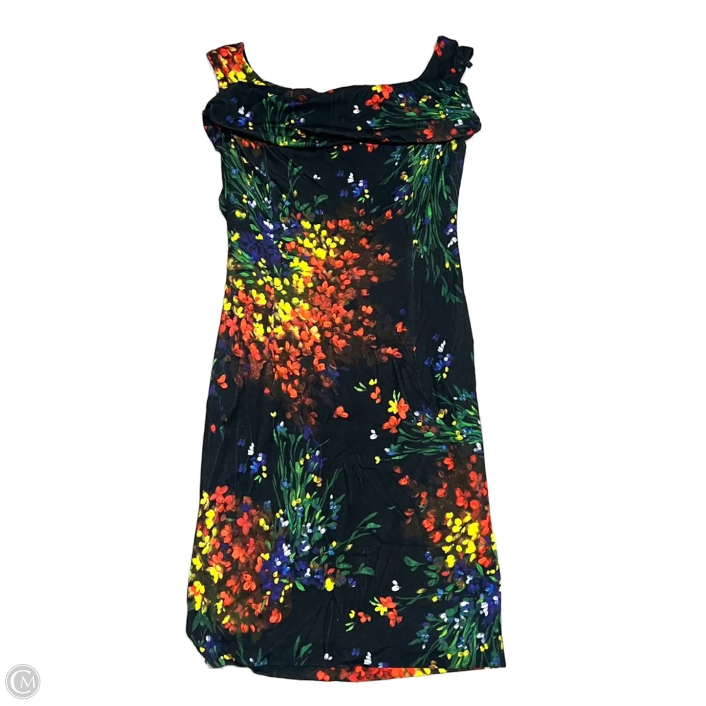 Dress Designer By Escada In Black & Red, Size: M