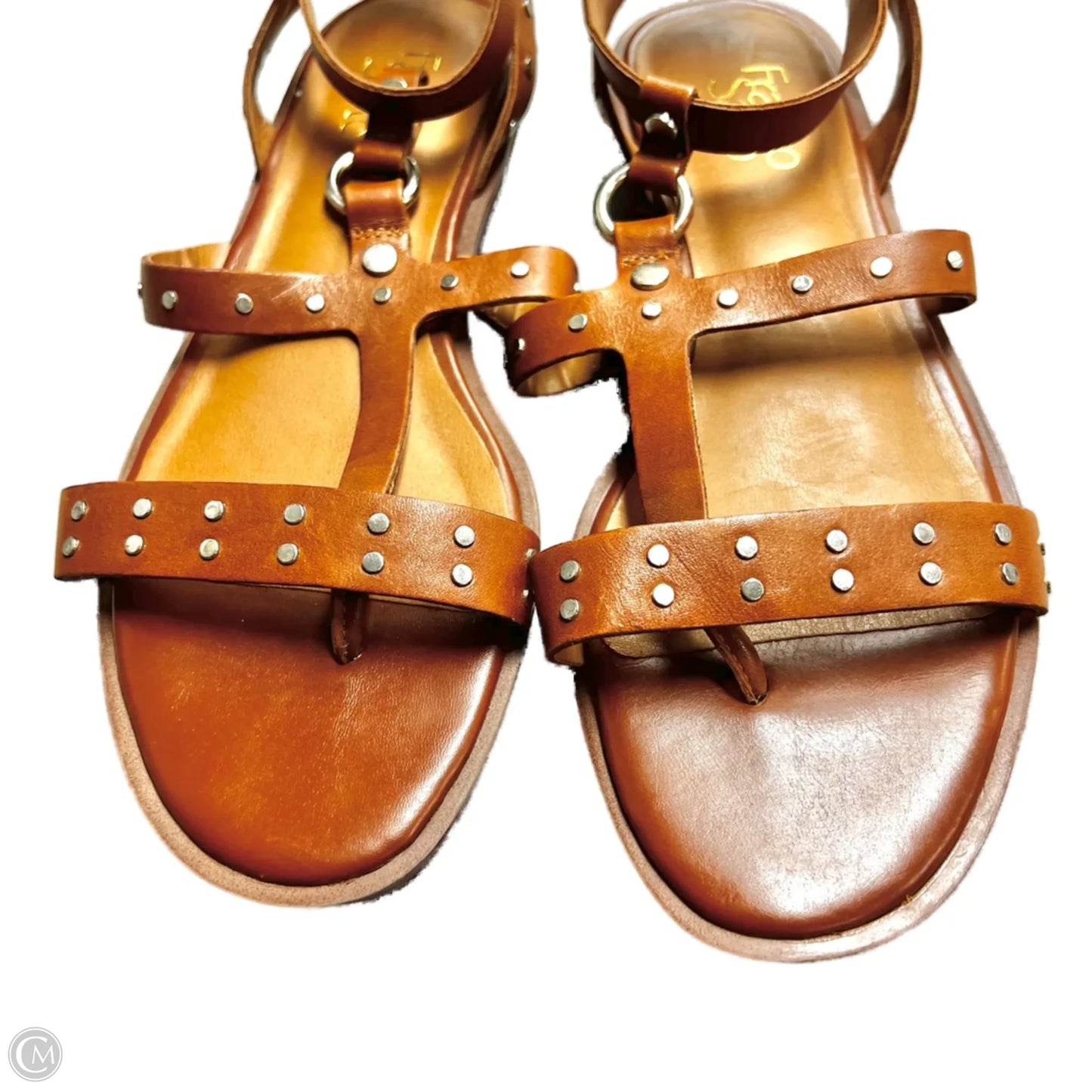 Sandals Flats By Franco Sarto In Bronze, Size: 9