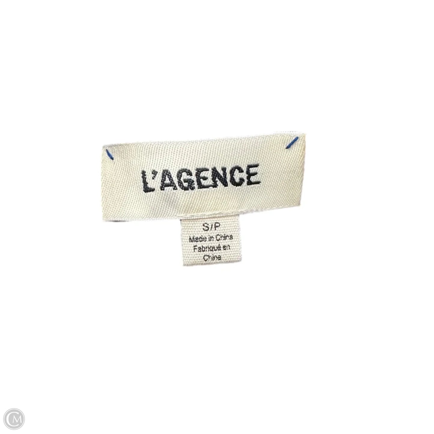 Dress Casual Midi By L Agence In Blue & Gold, Size: S