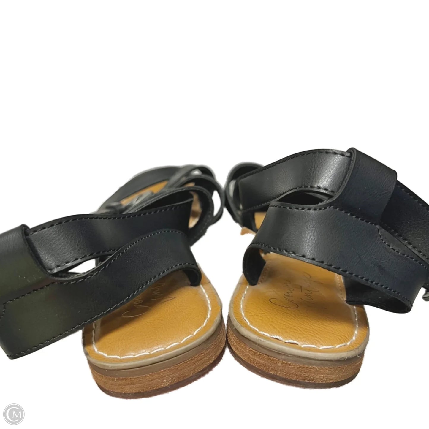 Sandals Flats By Crown Vintage In Black, Size: 6