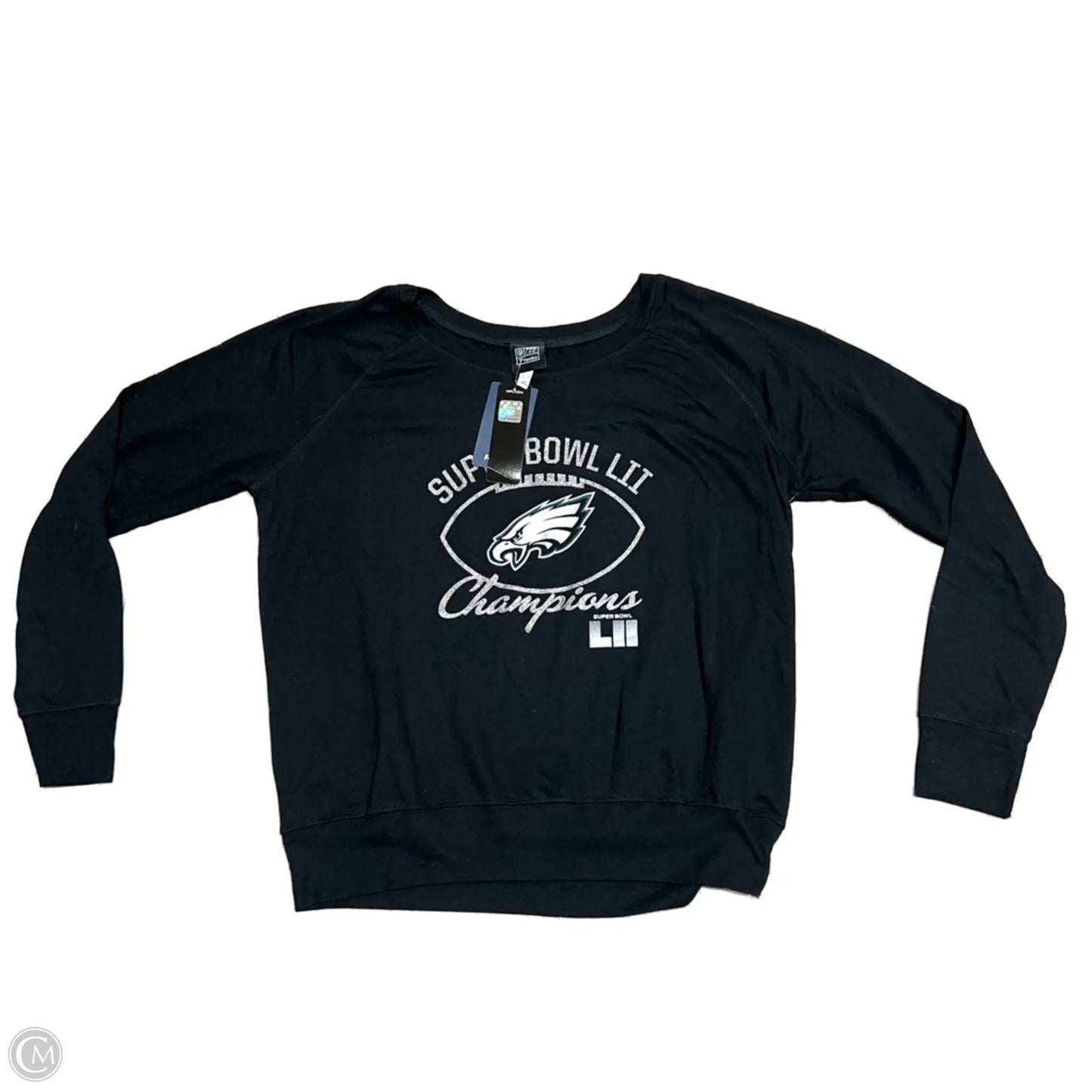 Top Long Sleeve By Fanatics In Black & Green, Size: 2x