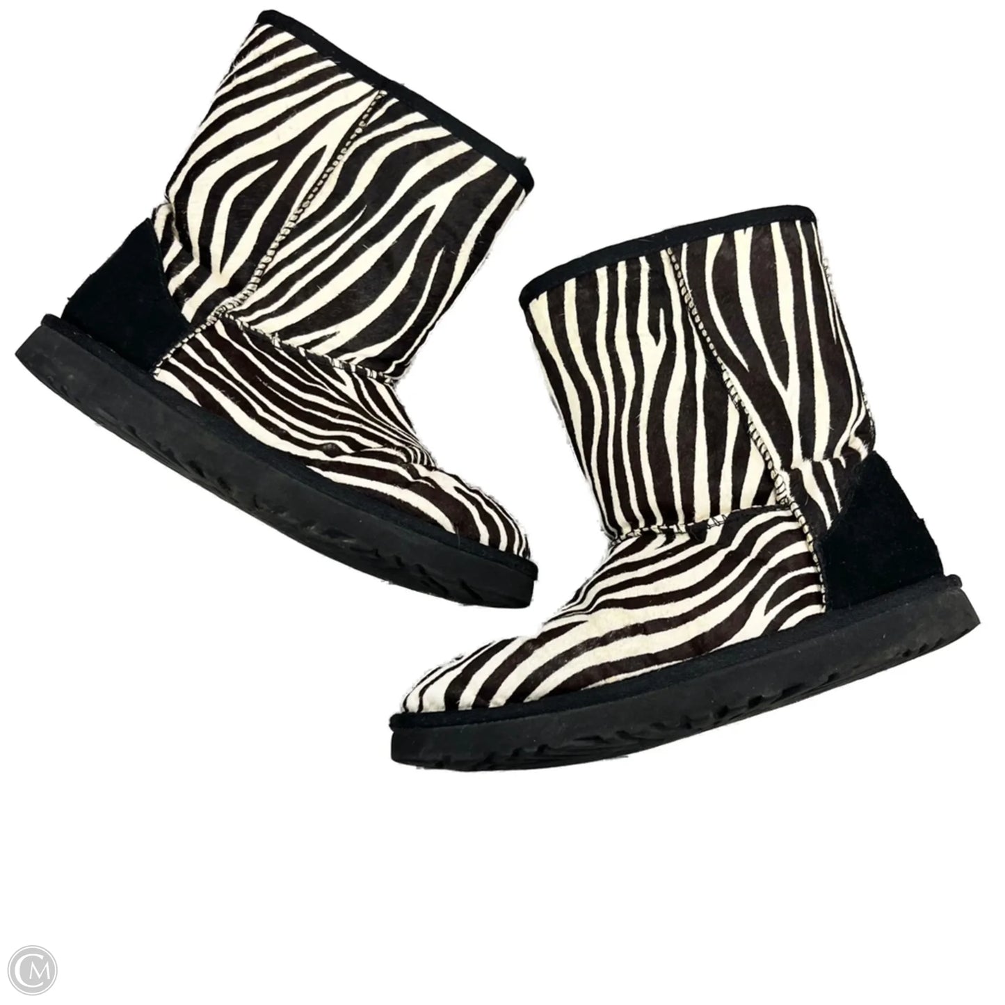 Boots Designer By Ugg In Zebra Print, Size: 8