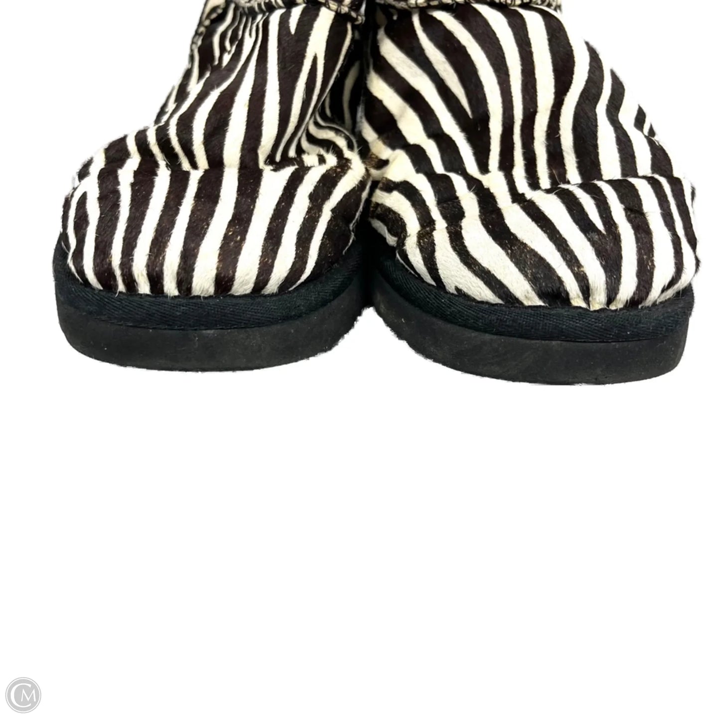 Boots Designer By Ugg In Zebra Print, Size: 8