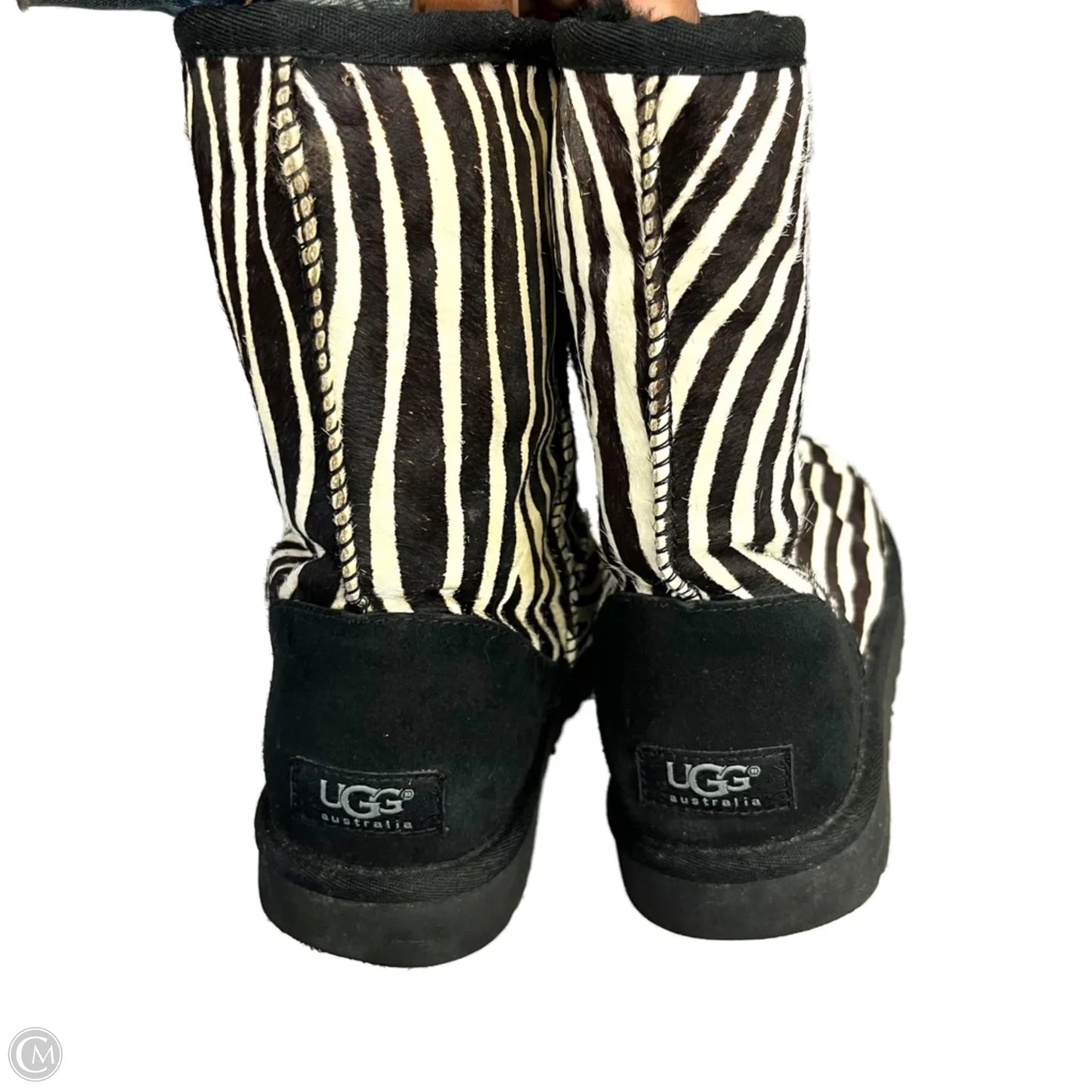 Boots Designer By Ugg In Zebra Print, Size: 8