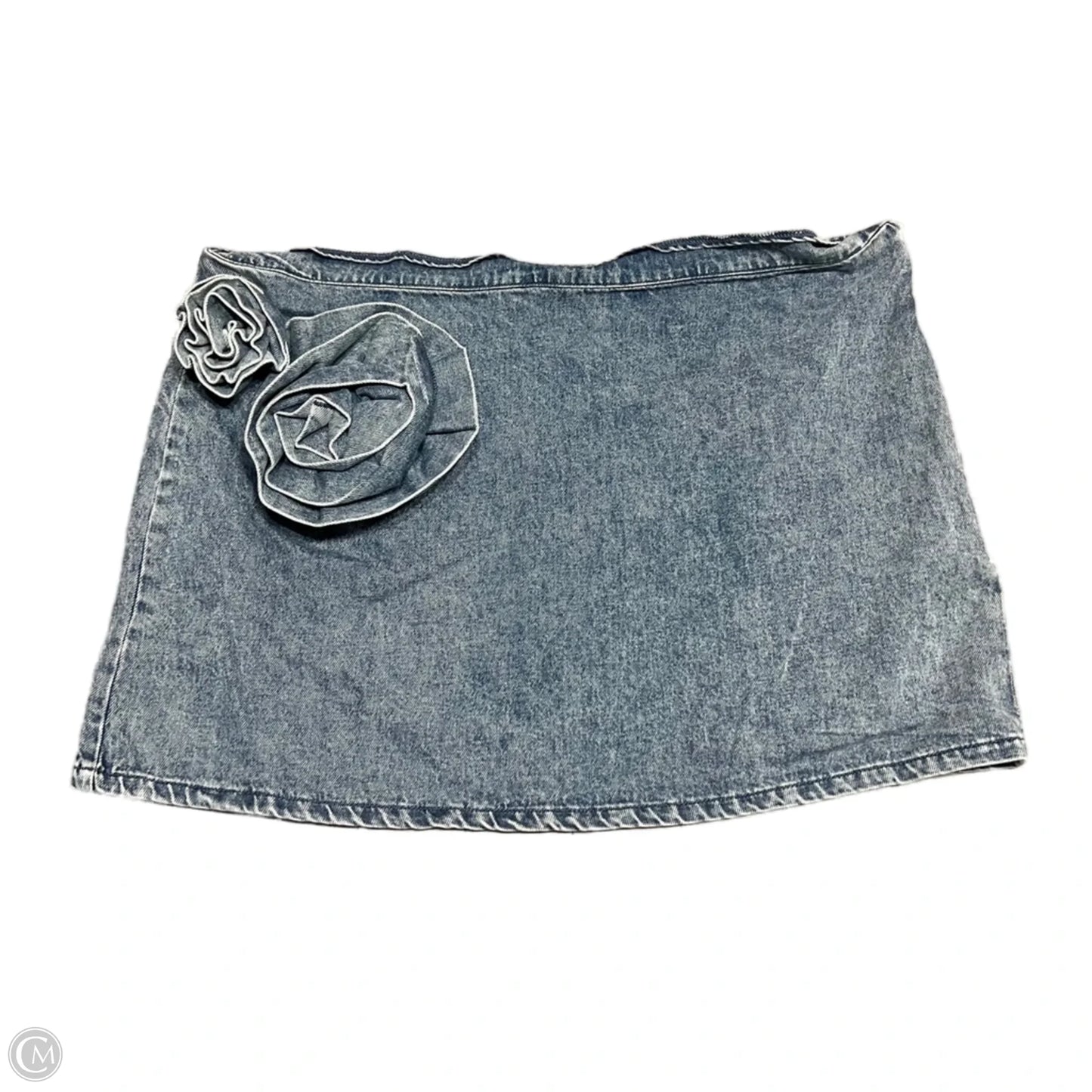 Skirt Mini & Short By Future Collective In Blue Denim, Size: 16