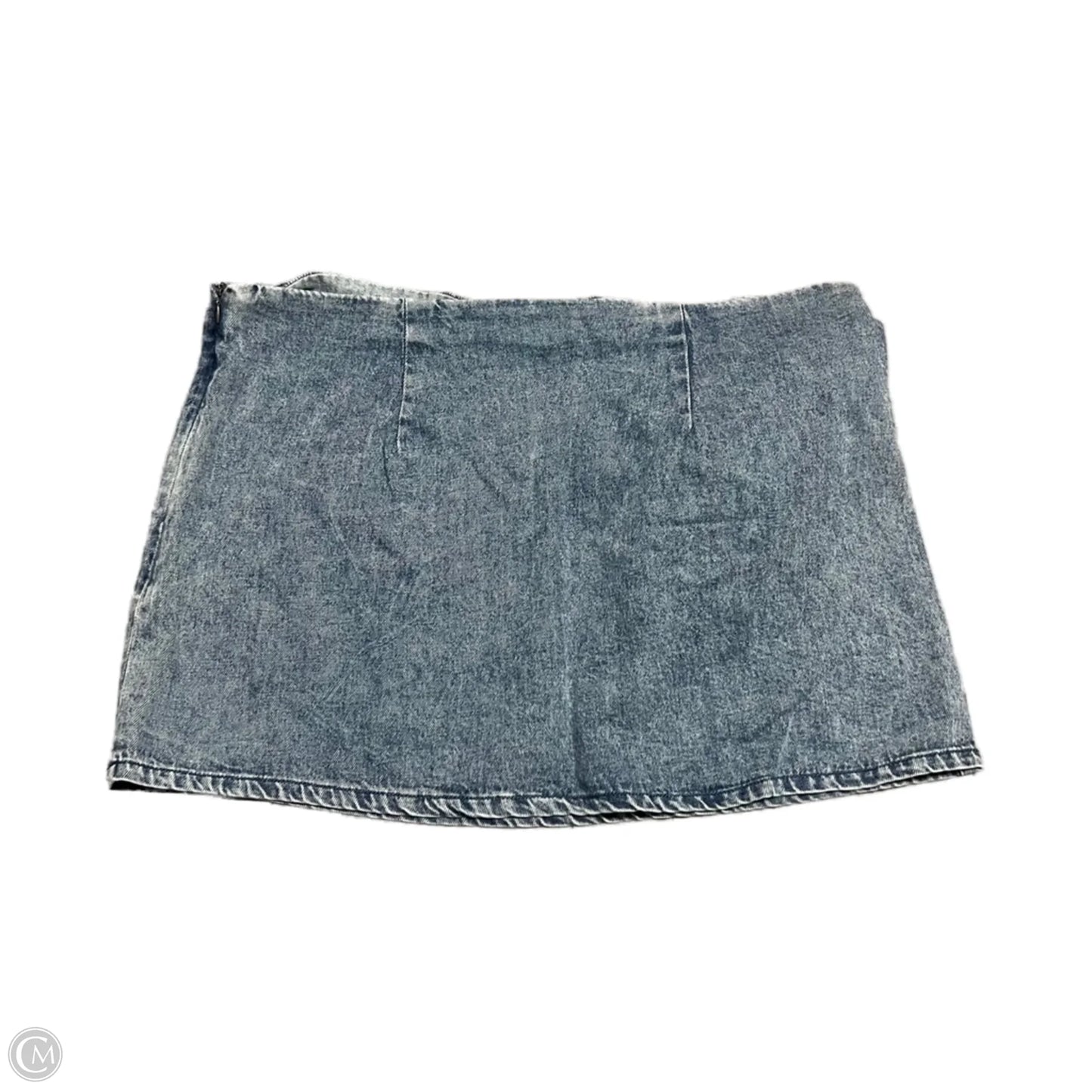 Skirt Mini & Short By Future Collective In Blue Denim, Size: 16