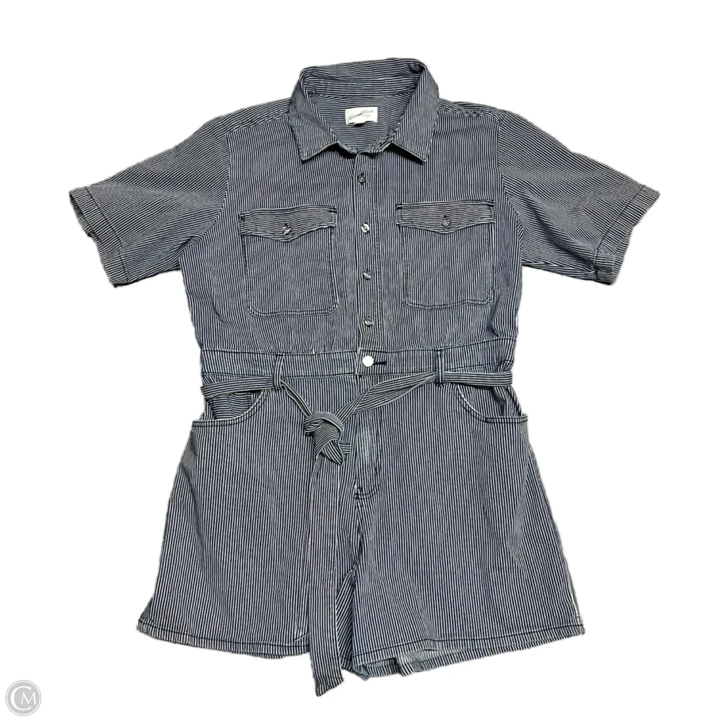 Romper By Universal Thread In Blue Denim, Size: Xl