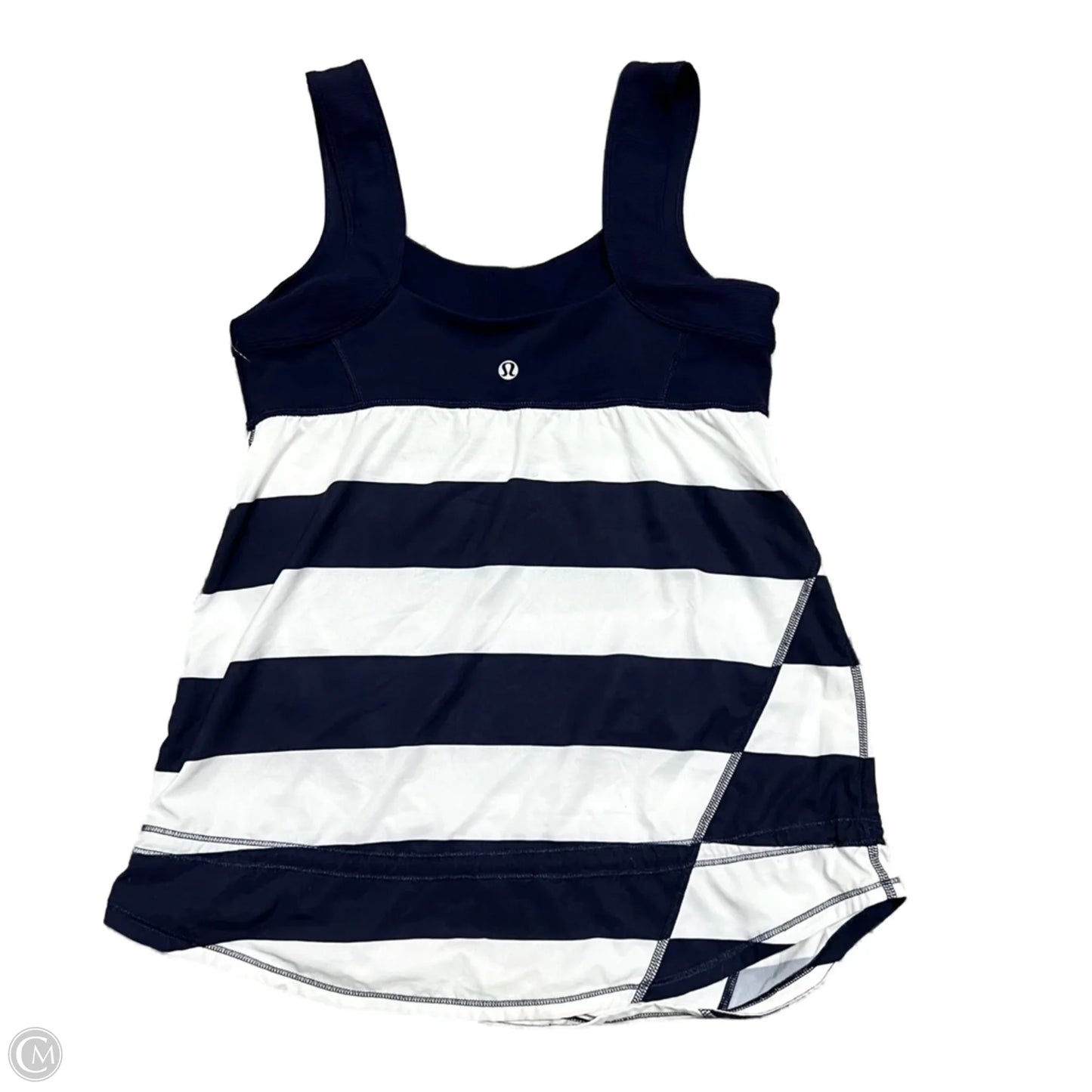 Athletic Tank Top By Lululemon In Blue & White, Size: S