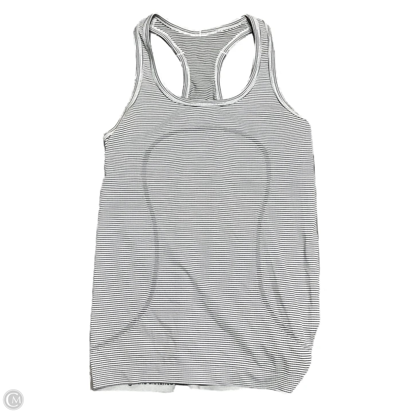 Athletic Tank Top By Lululemon In Black & White, Size: M