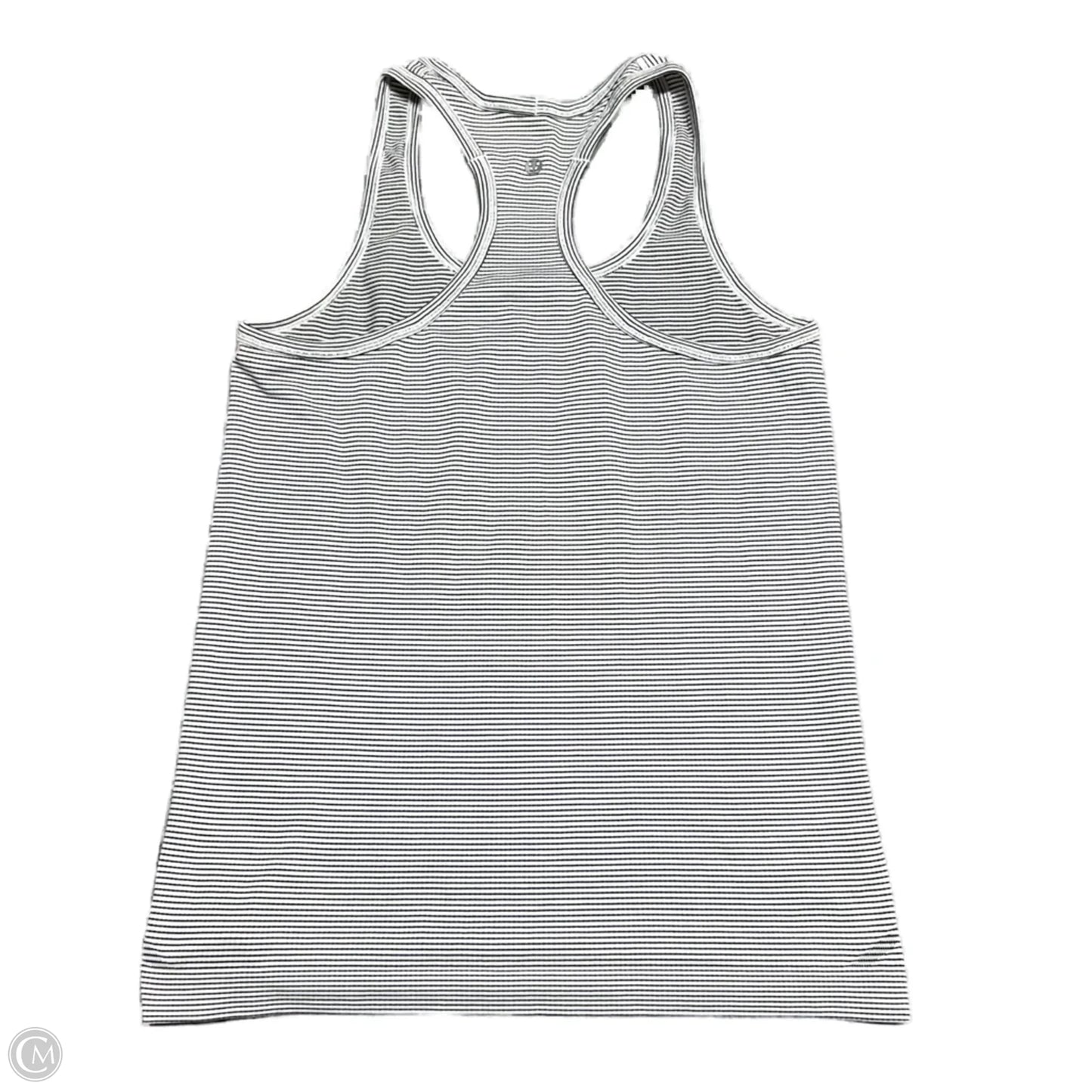 Athletic Tank Top By Lululemon In Black & White, Size: M