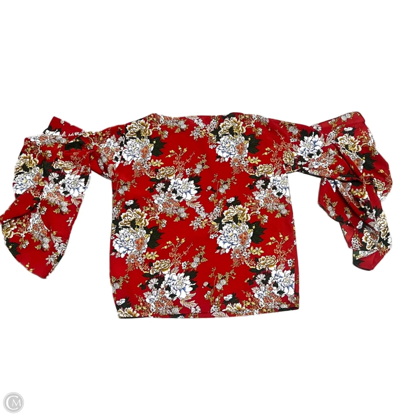Top Long Sleeve By Robert Rodriguez In Green & Red, Size: S