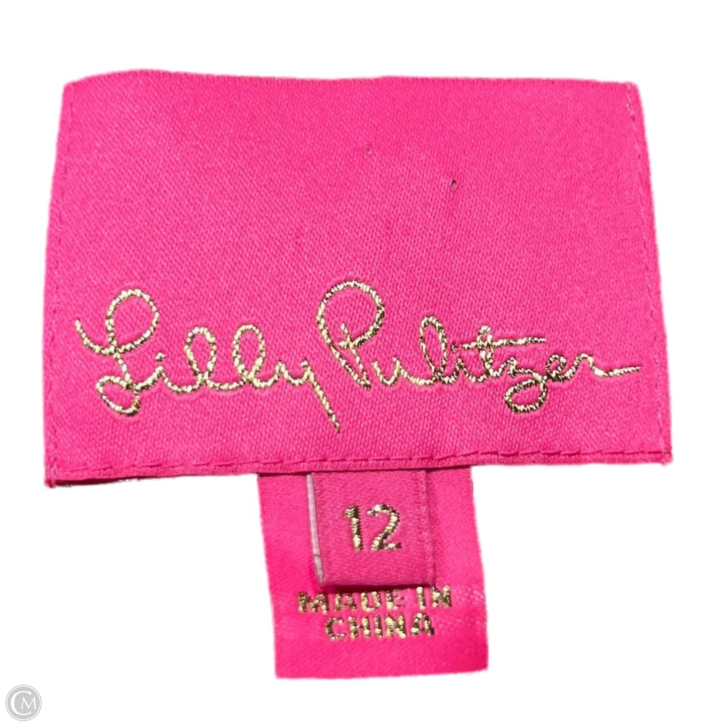 Dress Designer By Lilly Pulitzer In Gold & Red, Size: L