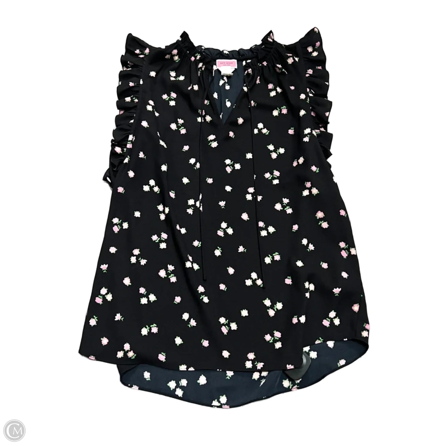 Top Sleeveless Designer By Kate Spade In Floral Print, Size: L