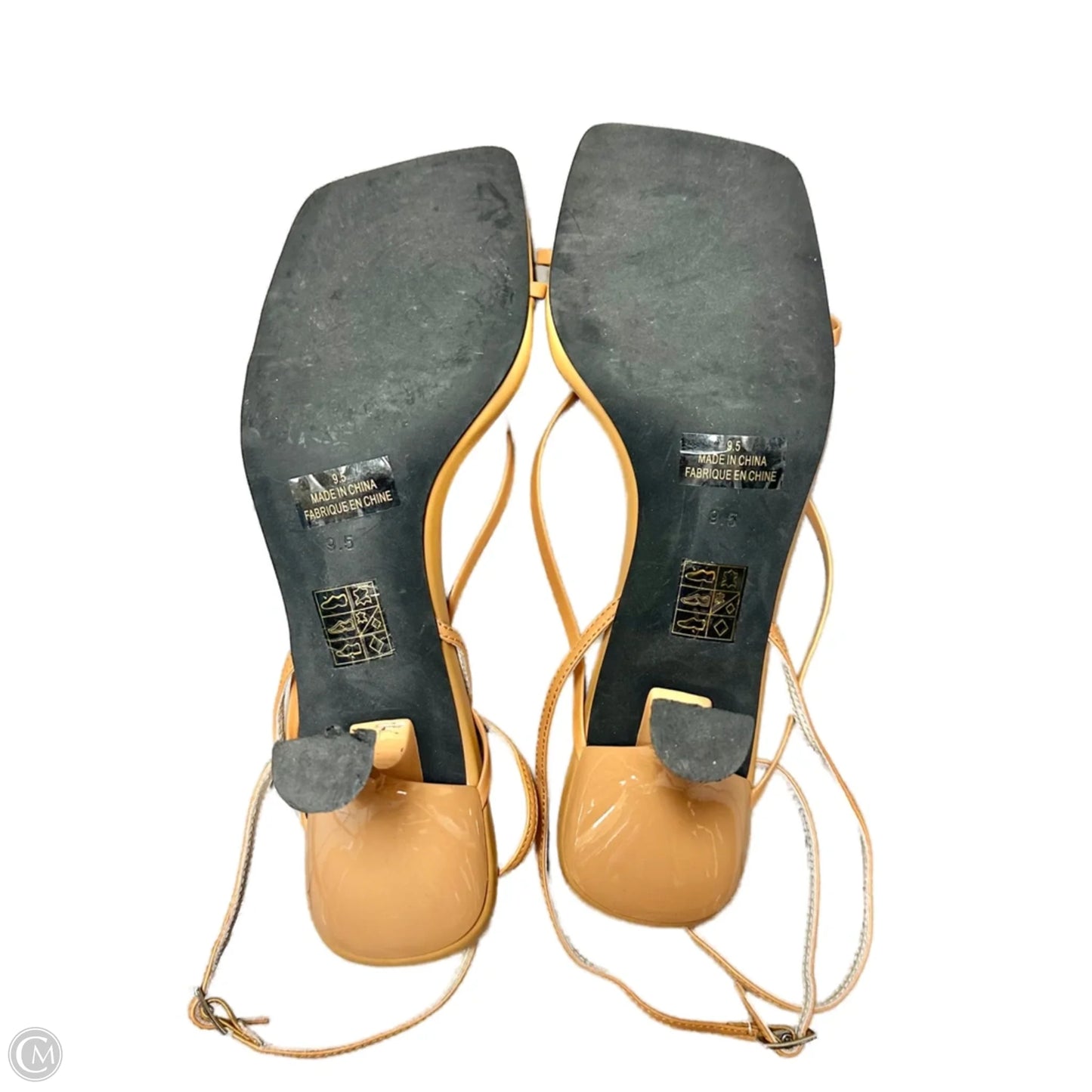 Sandals Heels Kitten By Jeffery Campbell In Tan, Size: 9.5