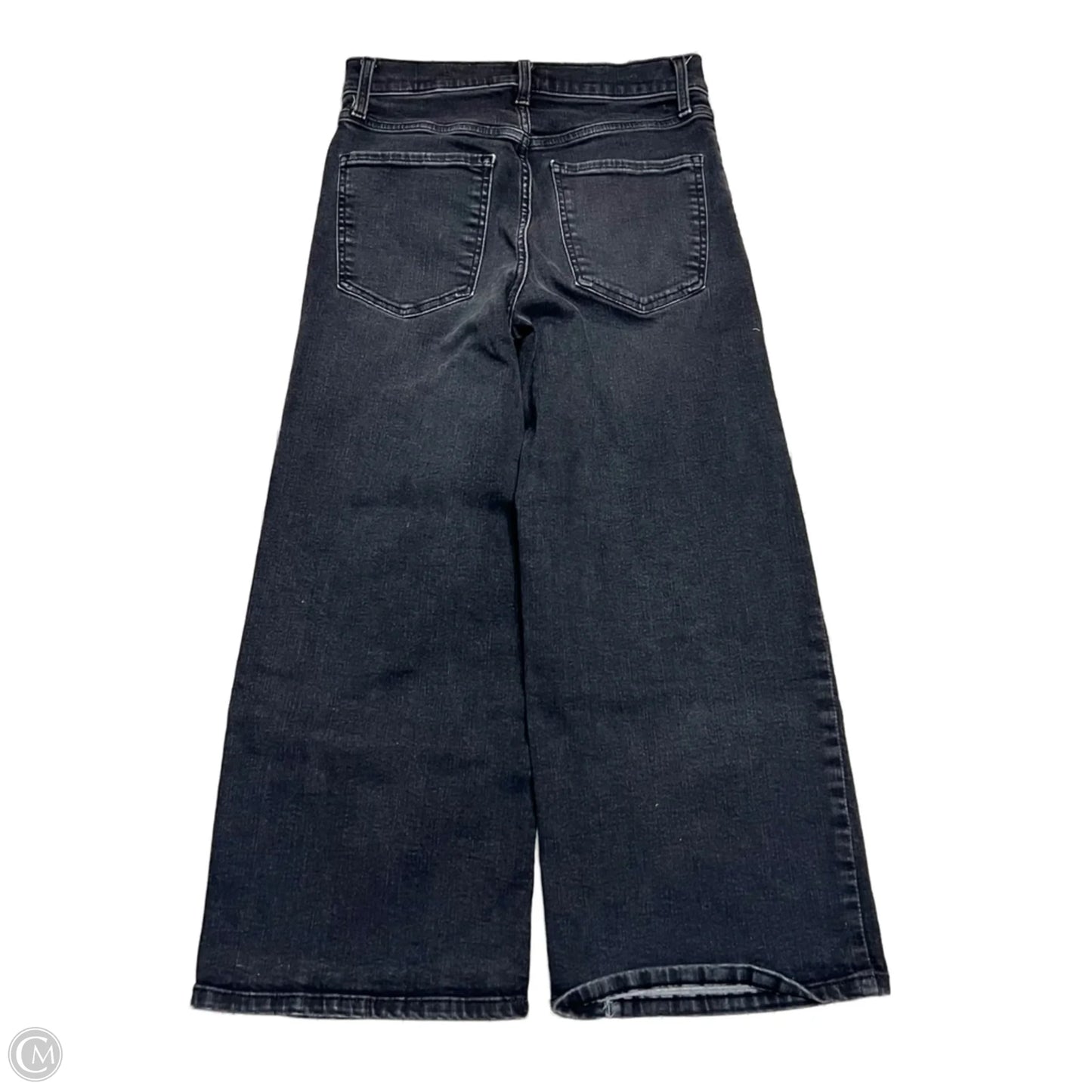 Jeans Wide Leg By Banana Republic In Black Denim, Size: 4