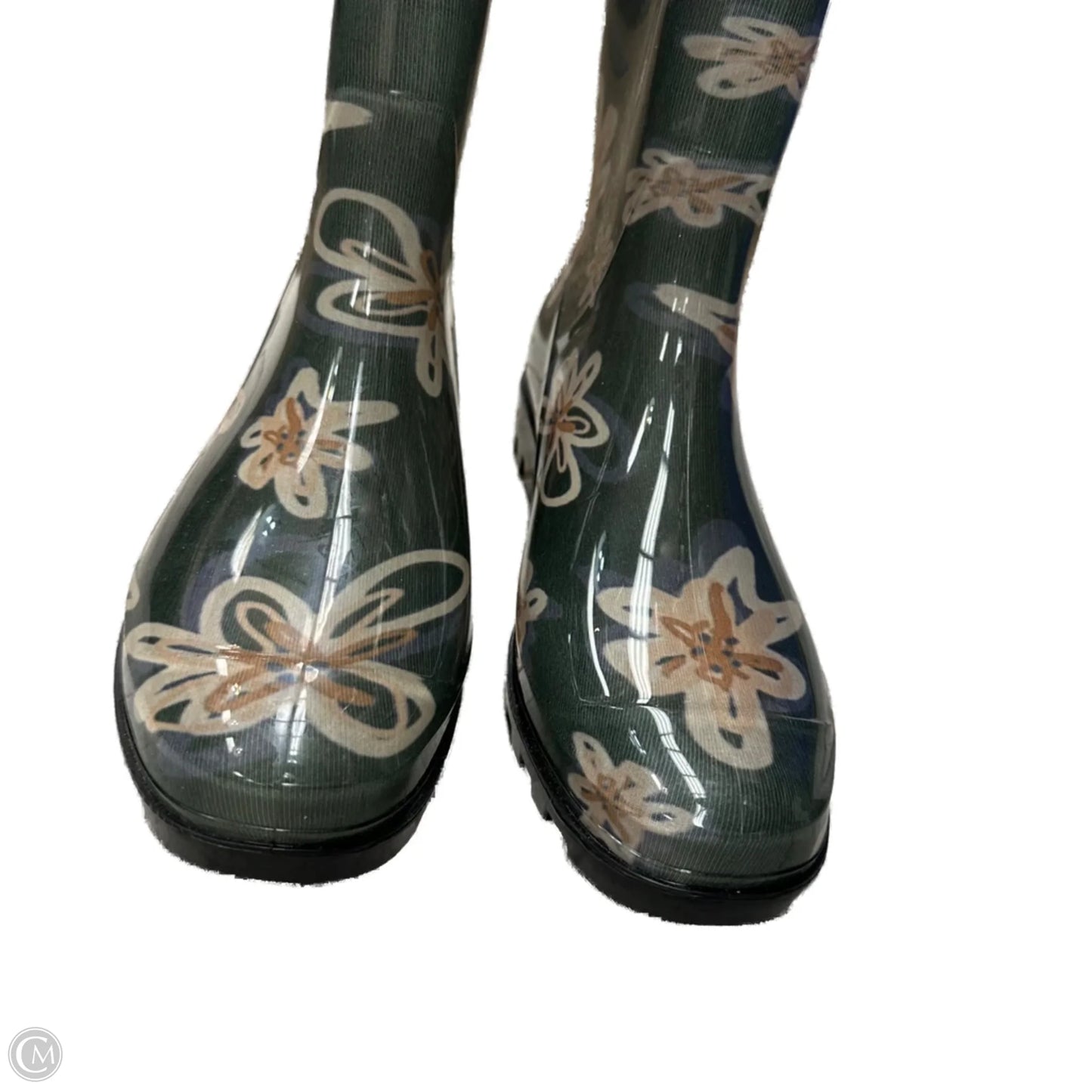 Boots Rain By Planone In Green, Size: 8.5