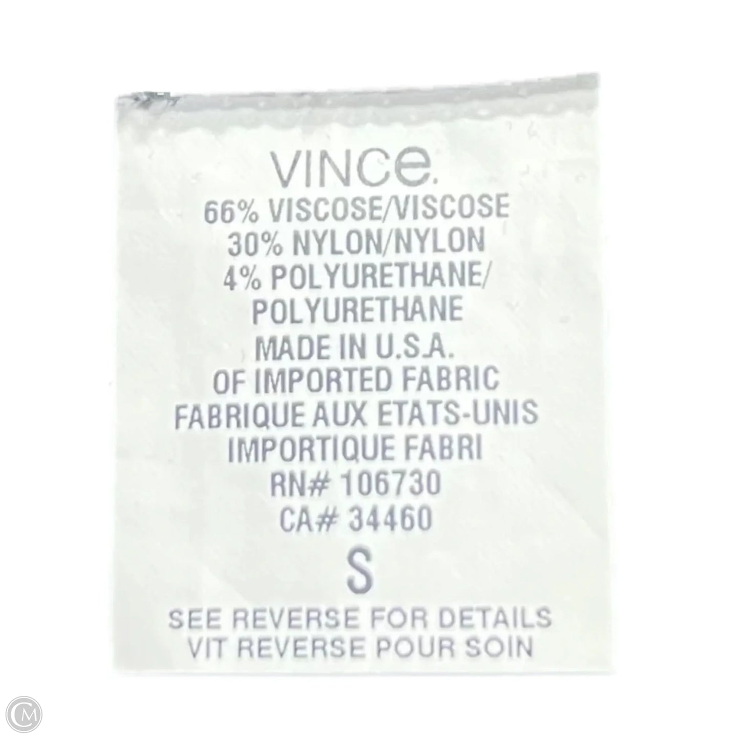 Pants Leggings By Vince In Black, Size: 4