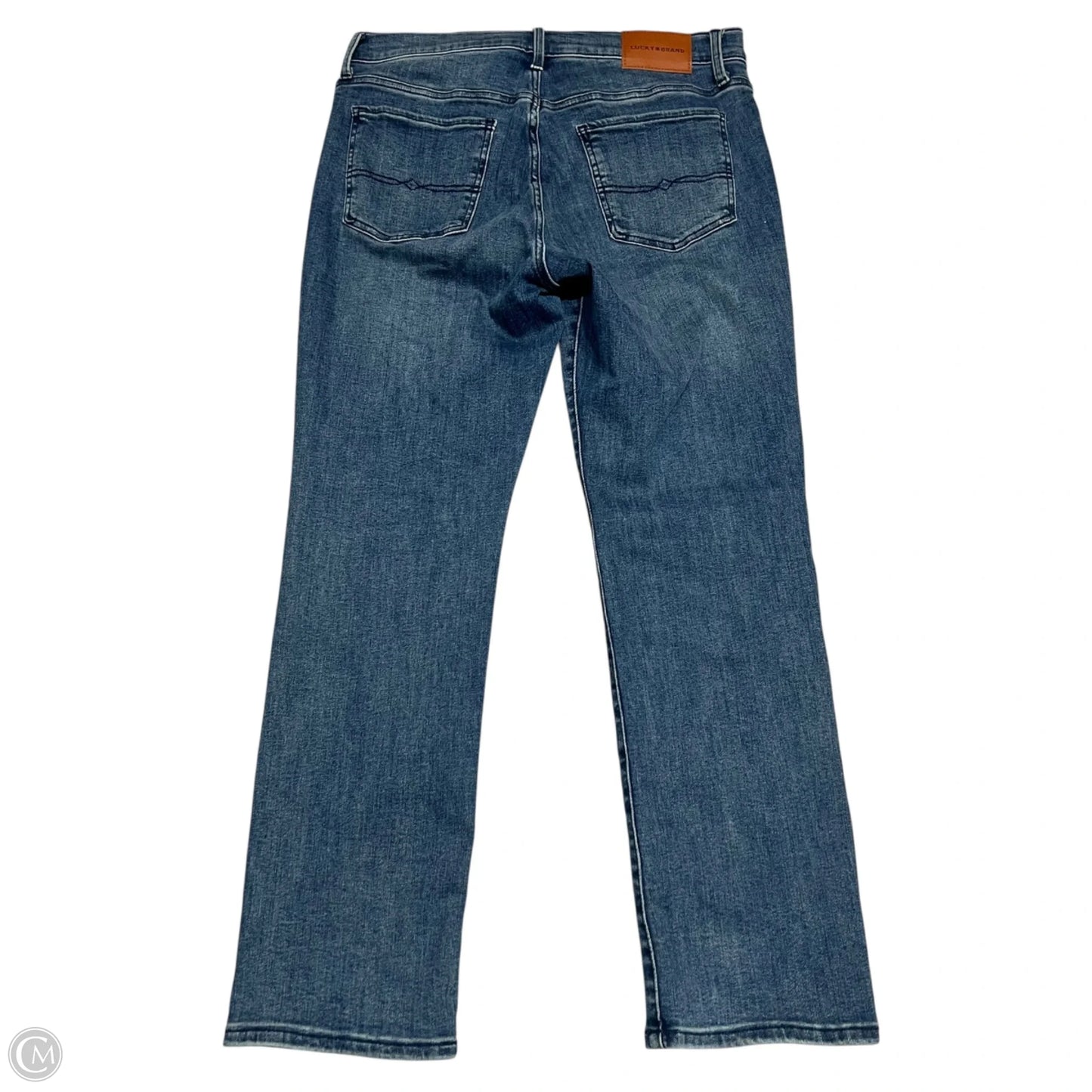Jeans Wide Leg By Lucky Brand In Blue Denim, Size: 14