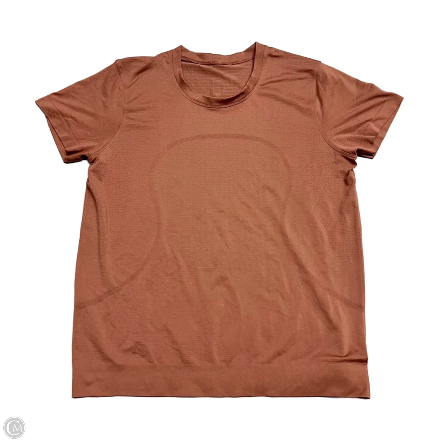Athletic Top Short Sleeve By Lululemon In Brown, Size: M